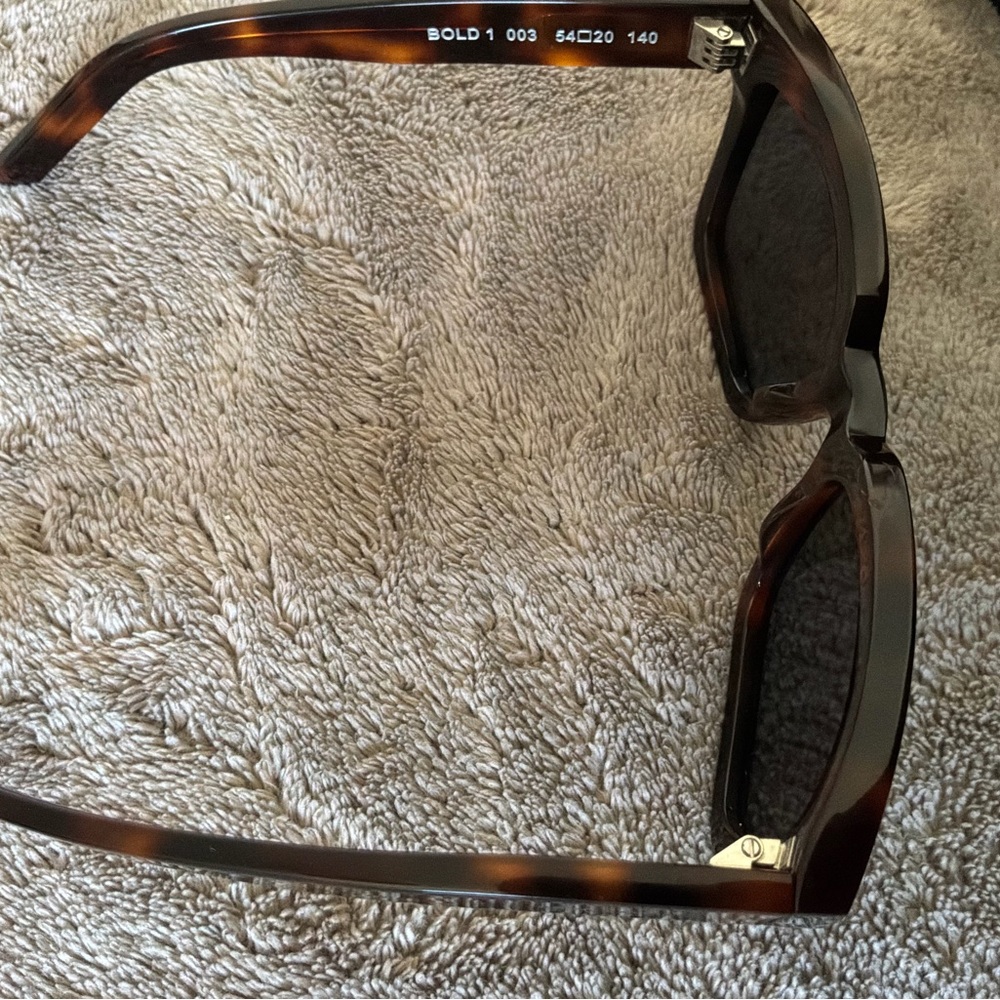 Saint Laurent Women's Tortoiseshell Square Sunglasses - Dark Brown/Black Lenses - Picture 4 of 7